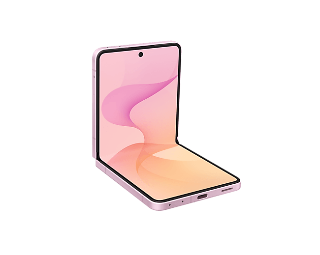 Galaxy Z Flip8の本体(半分開いた状態)